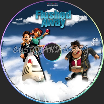 Flushed Away dvd label