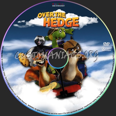 Over The Hedge dvd label