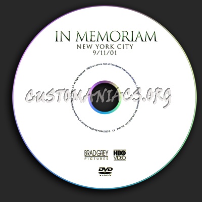 In Memoriam New York City dvd label