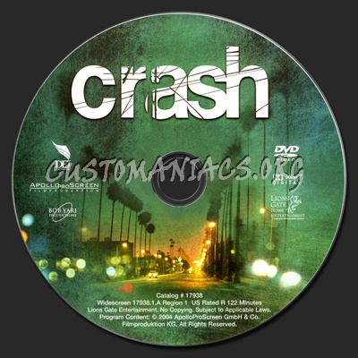 Crash dvd label