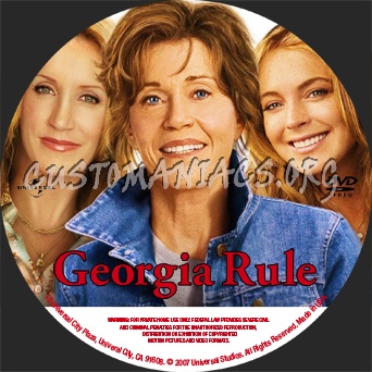 Georgia Rule dvd label