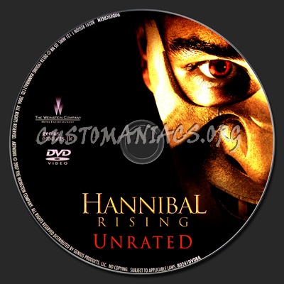 Hannibal Rising - Unrated dvd label