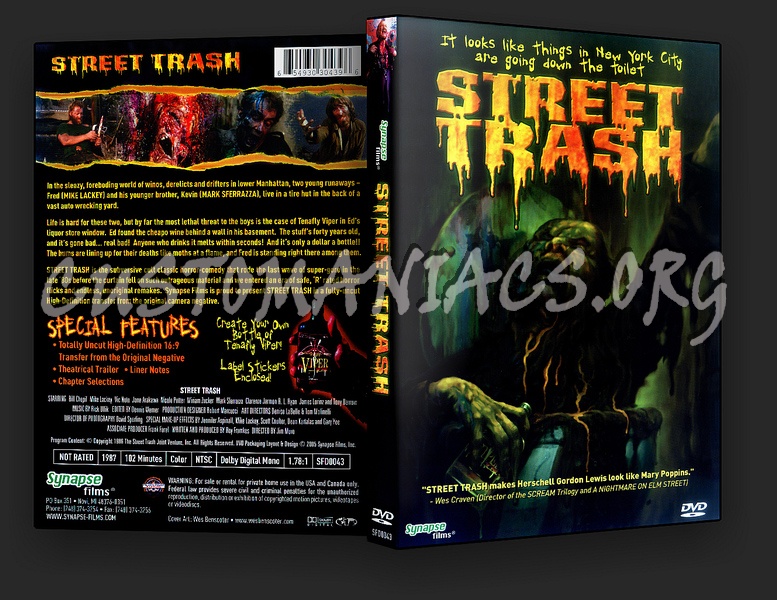 Street Trash dvd cover