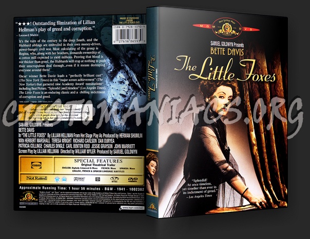 The Little Foxes dvd cover