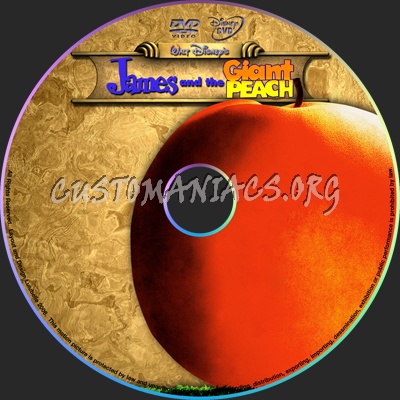 James and the Giant Peach dvd label