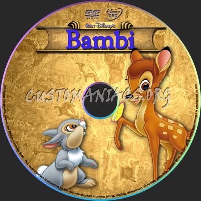 Bambi dvd label