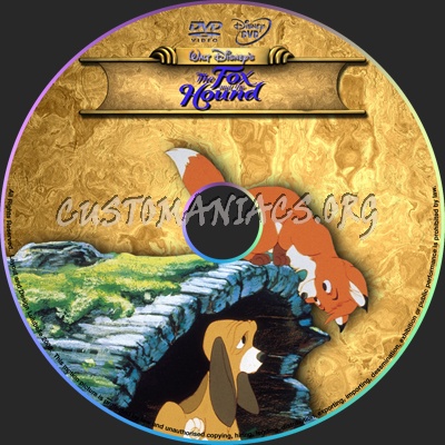 Fox and the Hound dvd label