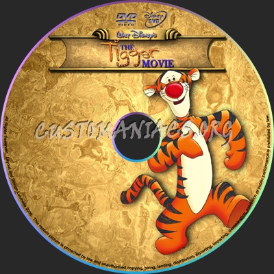 The Tigger Movie dvd label