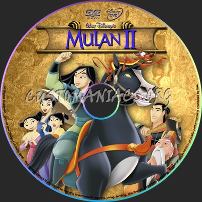 Mulan 2 dvd label