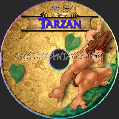 Tarzan dvd label