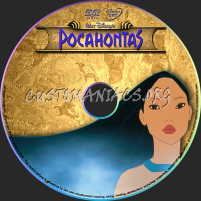 Pocohontas dvd label