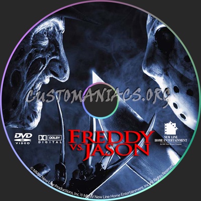 Freddy VS Jason dvd label