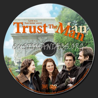 Trust The Man dvd label