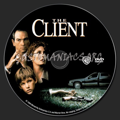 The Client dvd label