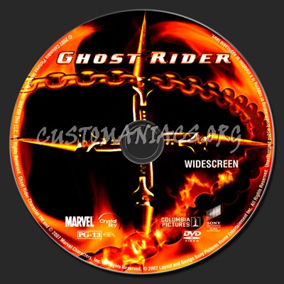 Ghost Rider dvd label