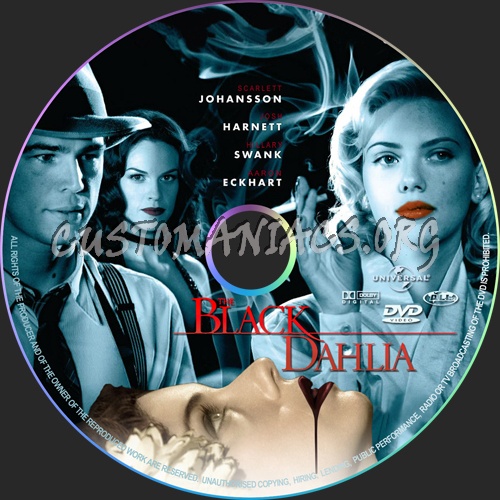 Black Dahlia dvd label