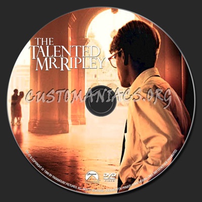 Talented Mr Ripley dvd label