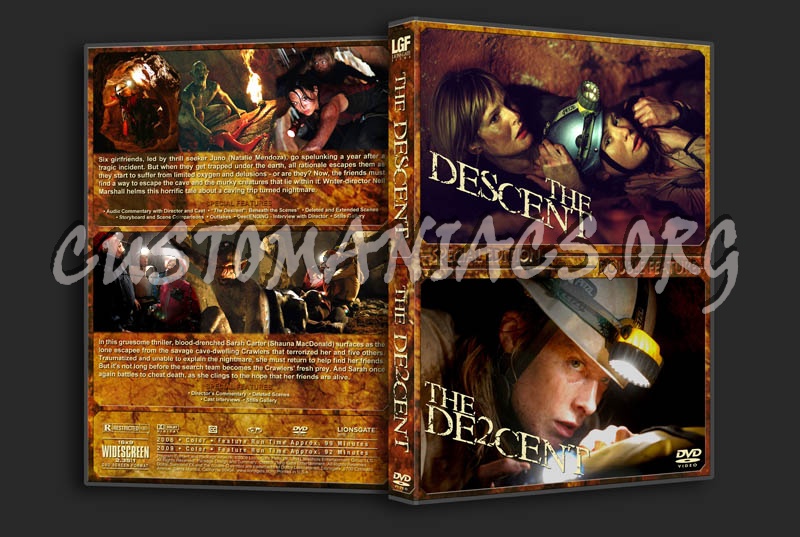 The Descent/The Descent Part 2 Double dvd cover