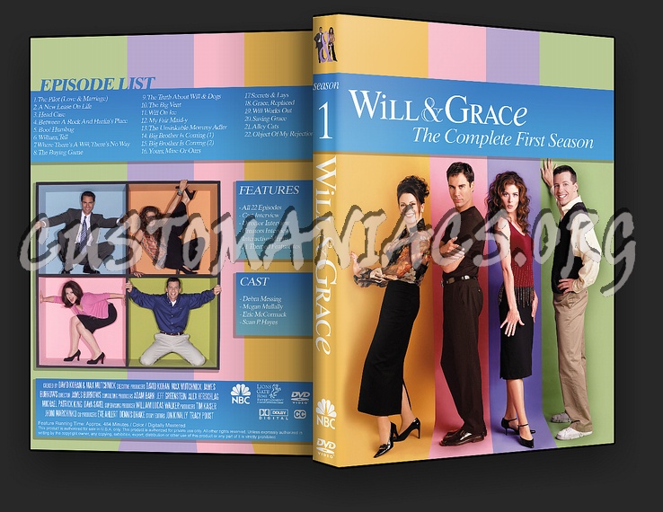 Will & Grace Season 1-8 dvd cover