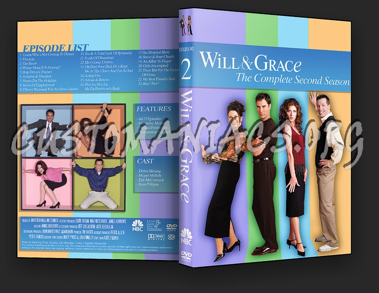 Will & Grace Season 1-8 dvd cover