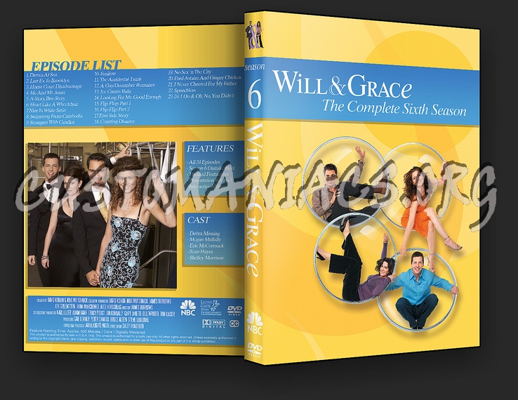 Will & Grace Season 1-8 dvd cover