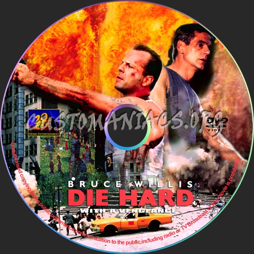 Die Hard 3 dvd label