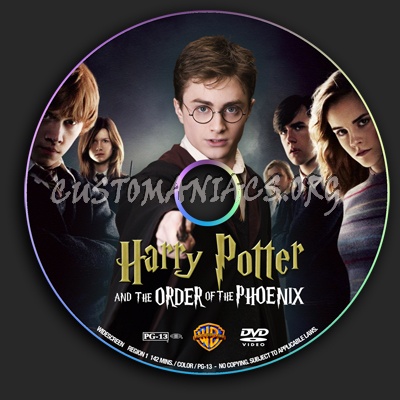 Harry Potter and the Order of the Phoenix dvd label