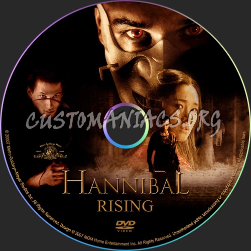 Hannibal Rising dvd label