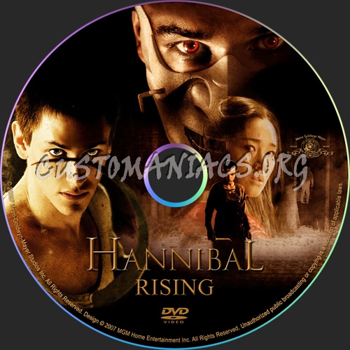 Hannibal Rising dvd label