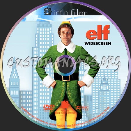 Elf dvd label