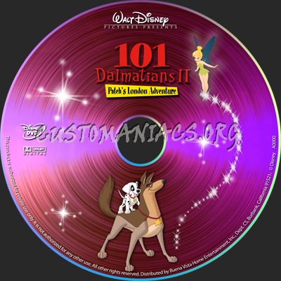 101 Dalmatians 2 dvd label