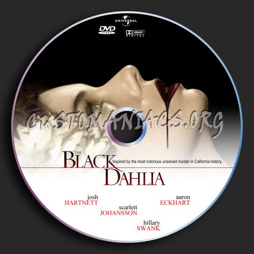 Black Dahlia dvd label