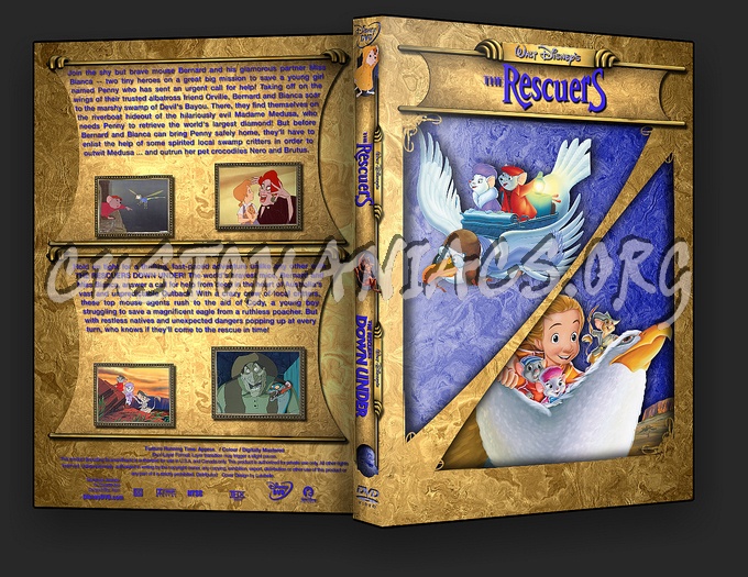The Rescuers dvd cover