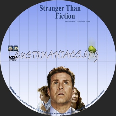 Stranger Than Fiction dvd label