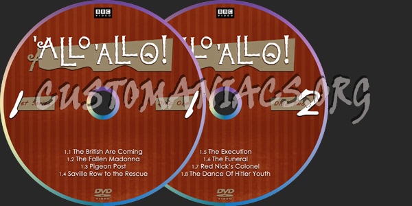 'Allo 'Allo! dvd label