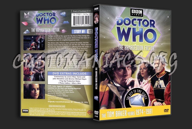 Doctor Who 103 Armageddon Factor dvd cover