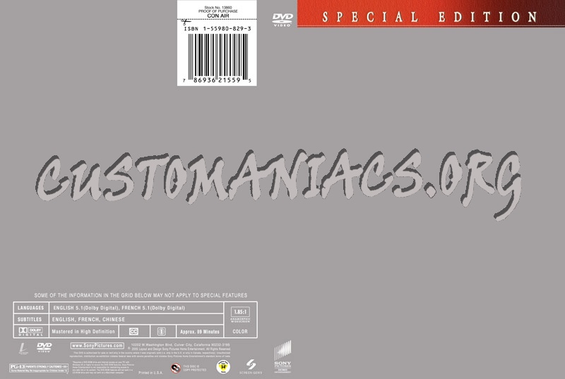 Sony Template dvd label