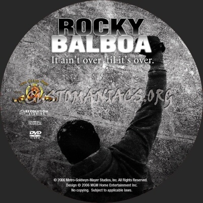 Rocky Balboa dvd label