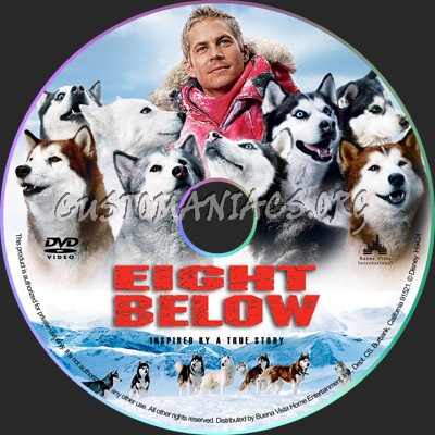 Eight Below dvd label