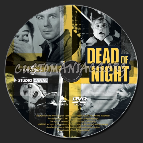 Dead of Night dvd label