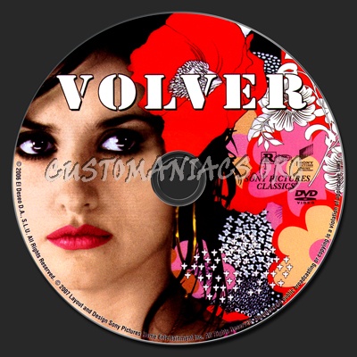 Volver dvd label