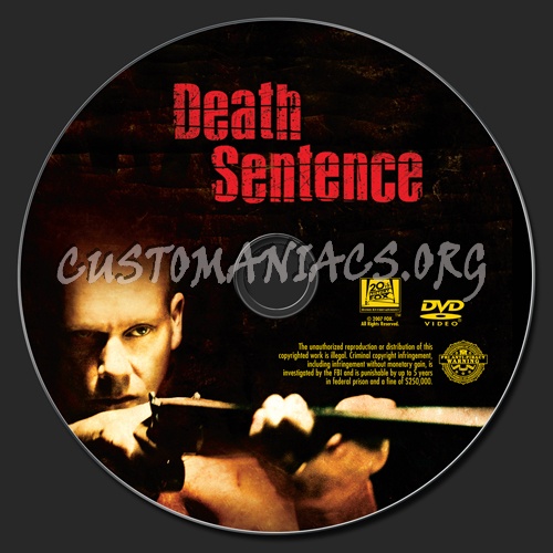 Death Sentence dvd label