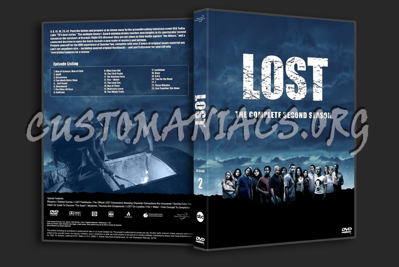 Lost Season 2 Standard V2 dvd cover