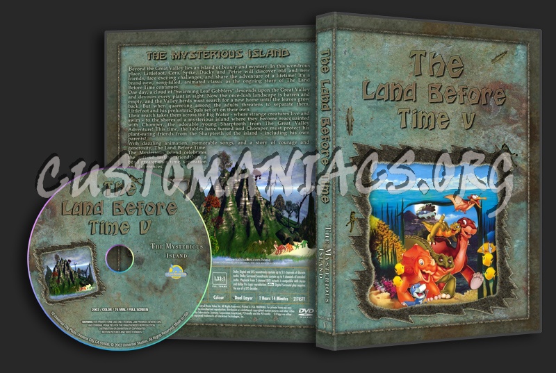 land before time volume 5 The Mysterious Island dvd cover