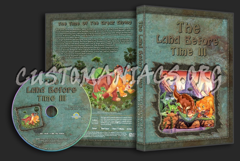 land before time volume 3  The Time Of Great Giveing dvd cover