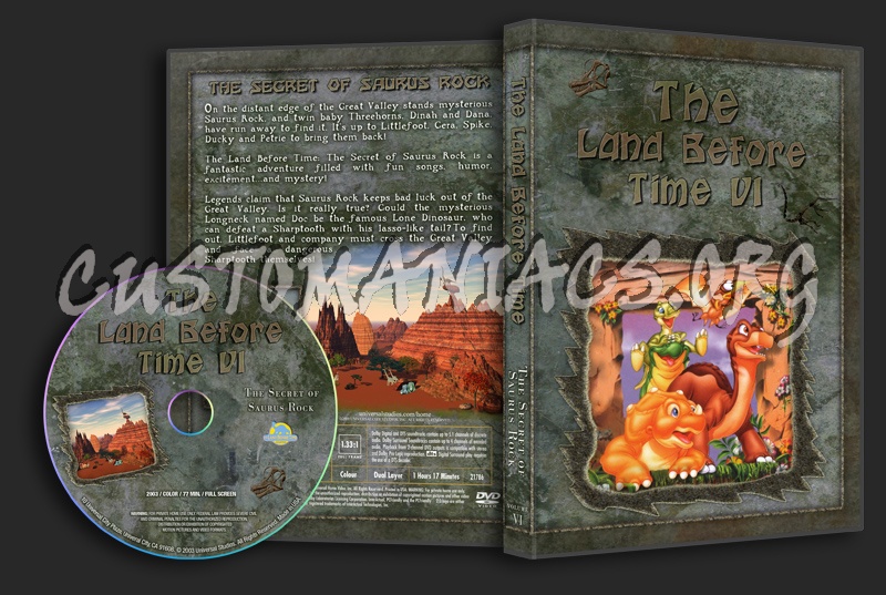 The Land Before Time Vol 6 - The Secret Of Saurus Rock dvd cover