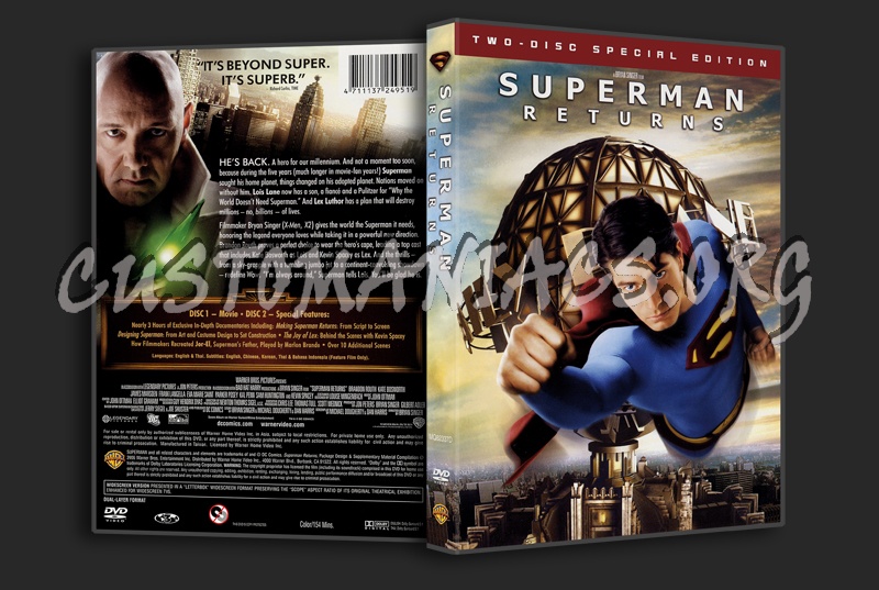 Superman Returns dvd cover