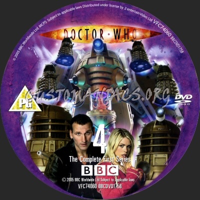 Doctor Who Series 1 dvd label