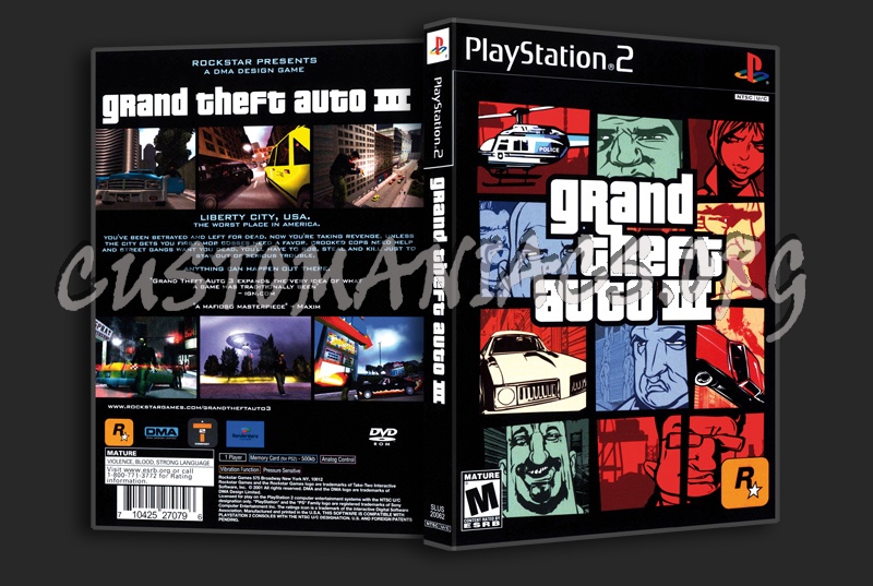 Grand Theft Auto III dvd cover