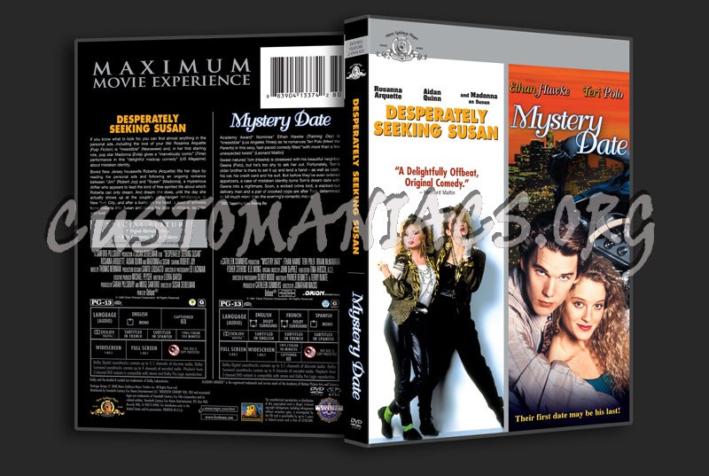 Desperately Seeking Susan /  Mystery Date dvd cover